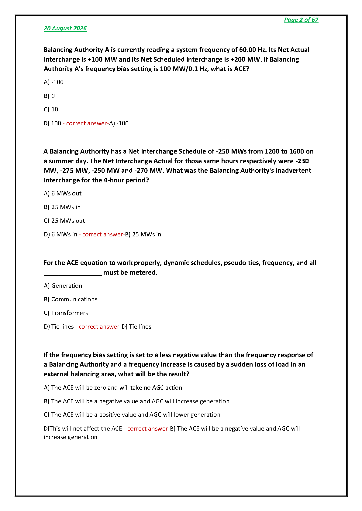 NERC CREL SOS Test Bank 2026-2027 Questions and Answers