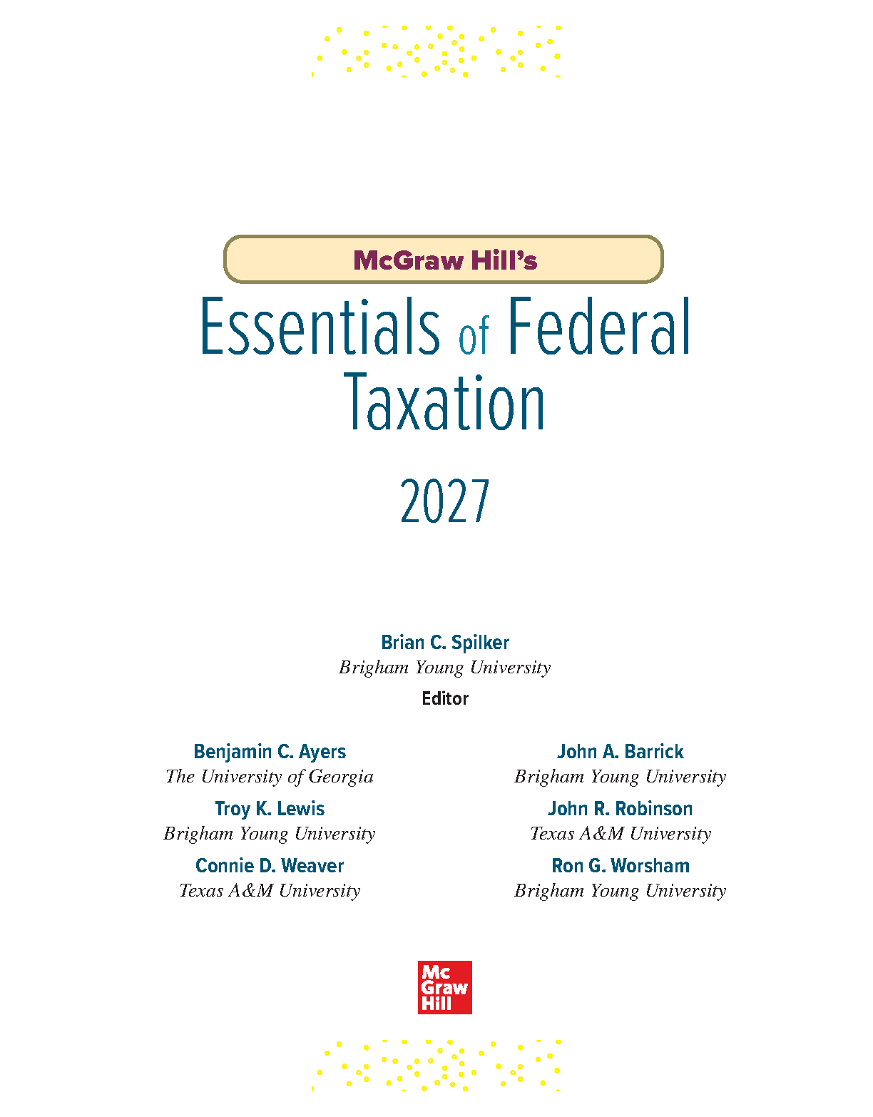 Federal Taxation 2027 Test Bank Spilker et al