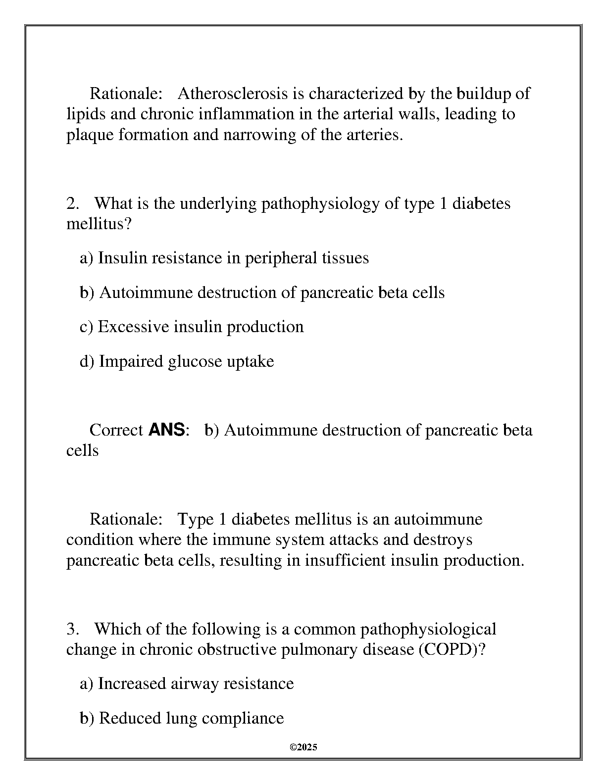 WGU HIM 2507 Pathophysiology Q&A 2025 Study Guide
