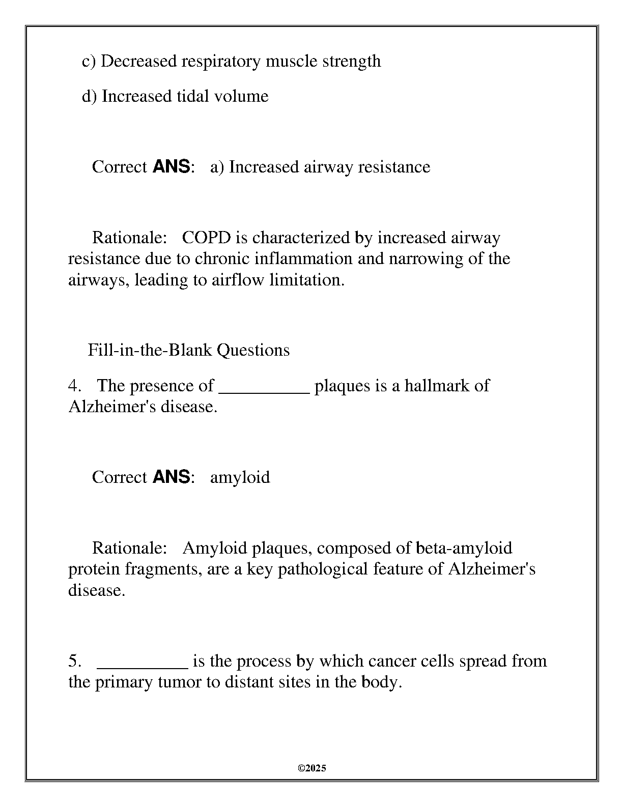 WGU HIM 2507 Pathophysiology Q&A 2025 Study Guide IMG-3