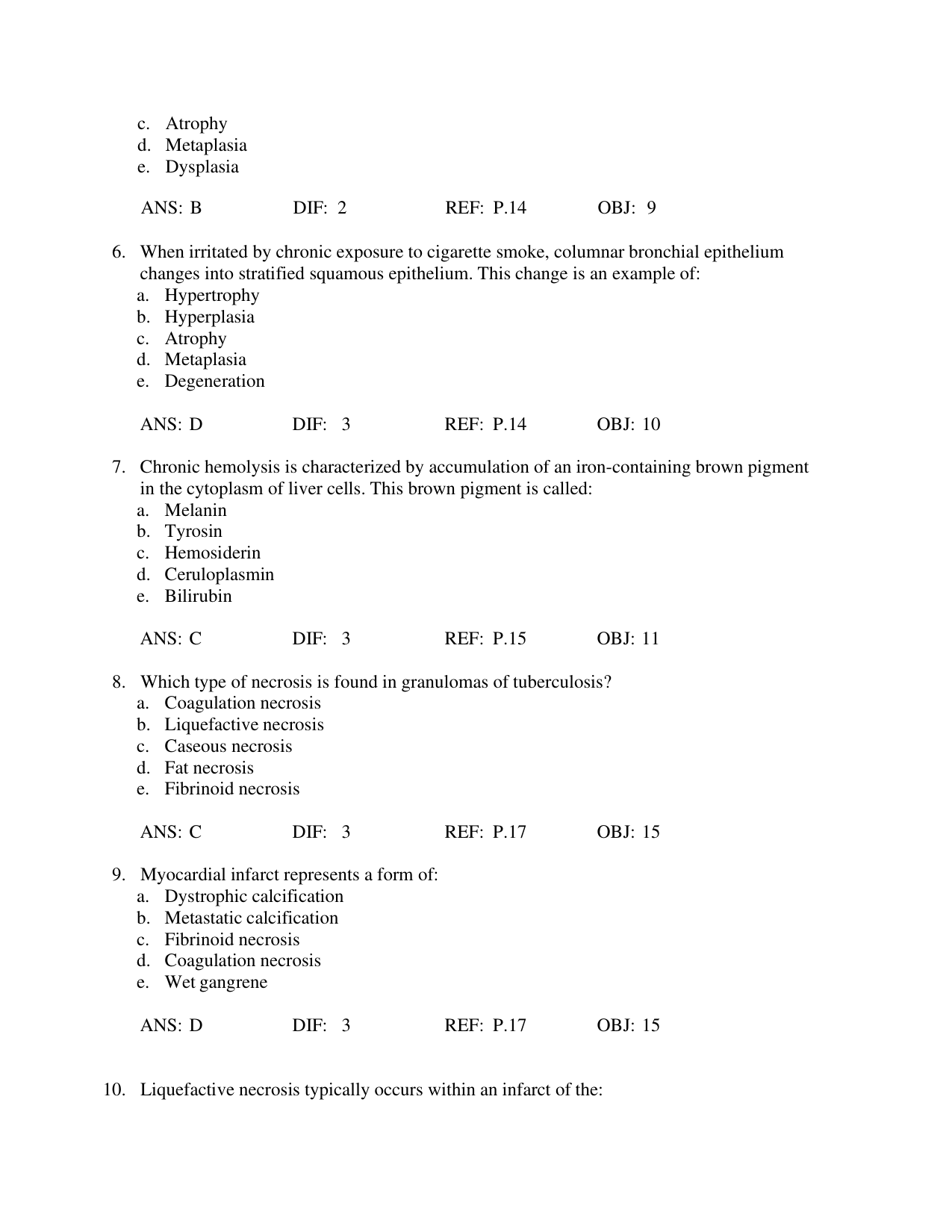 Pathology for the Health Professions 5th Edition TEST BANK