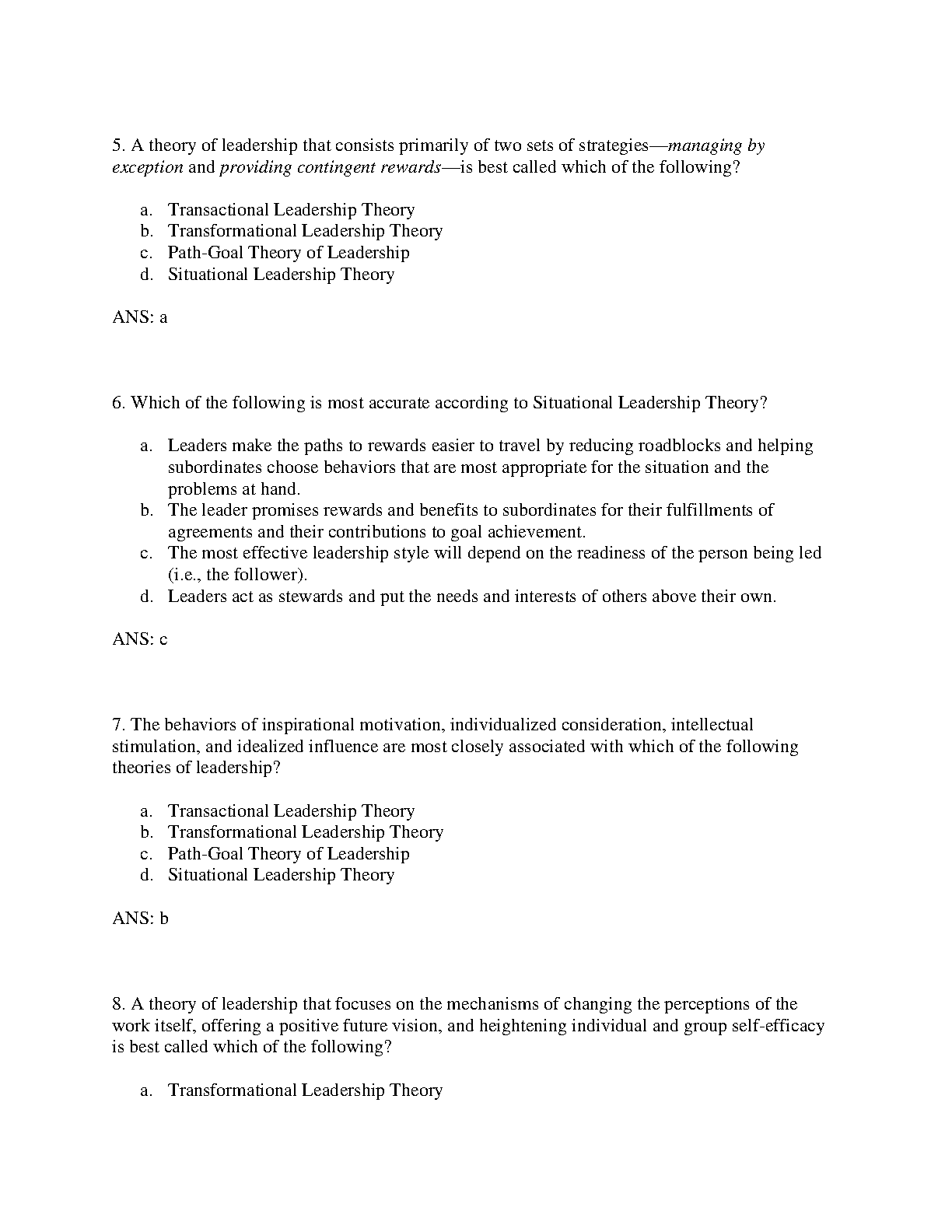 Occupational Therapy Management Test Bank - 3rd Ed. IMG-3