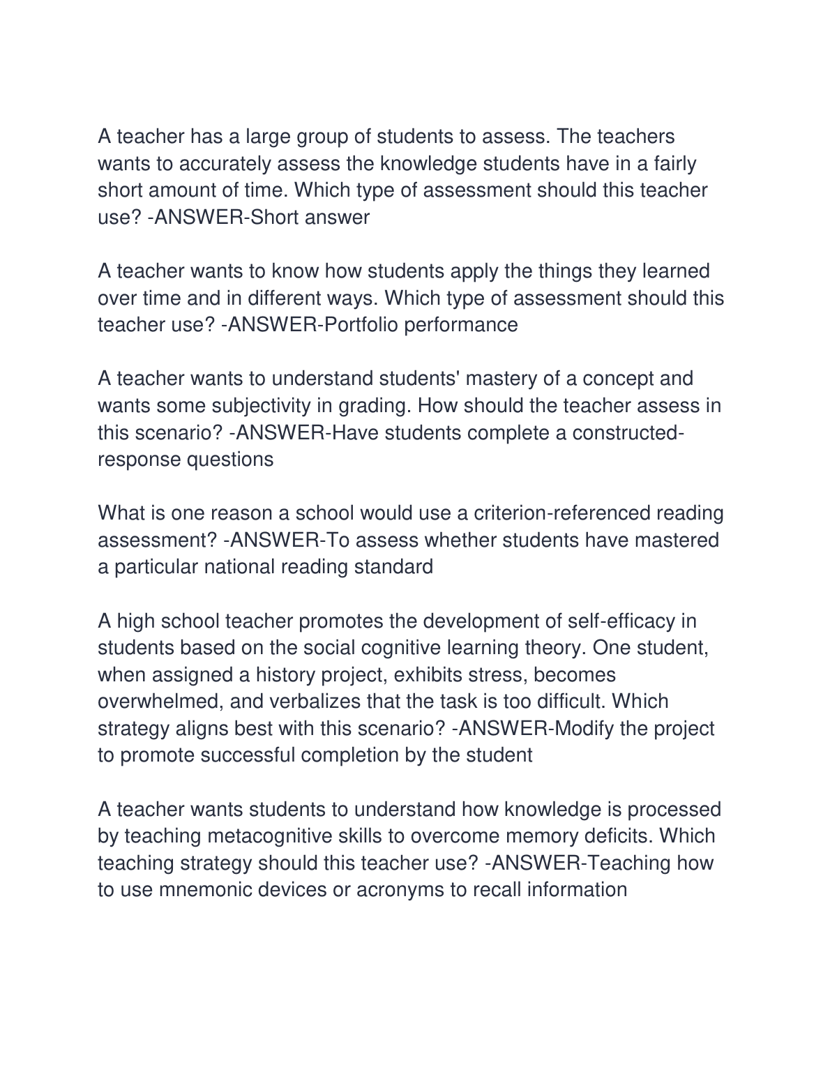 WGU D094 Educational Psychology Exam 2025 Q&A Guide IMG-3