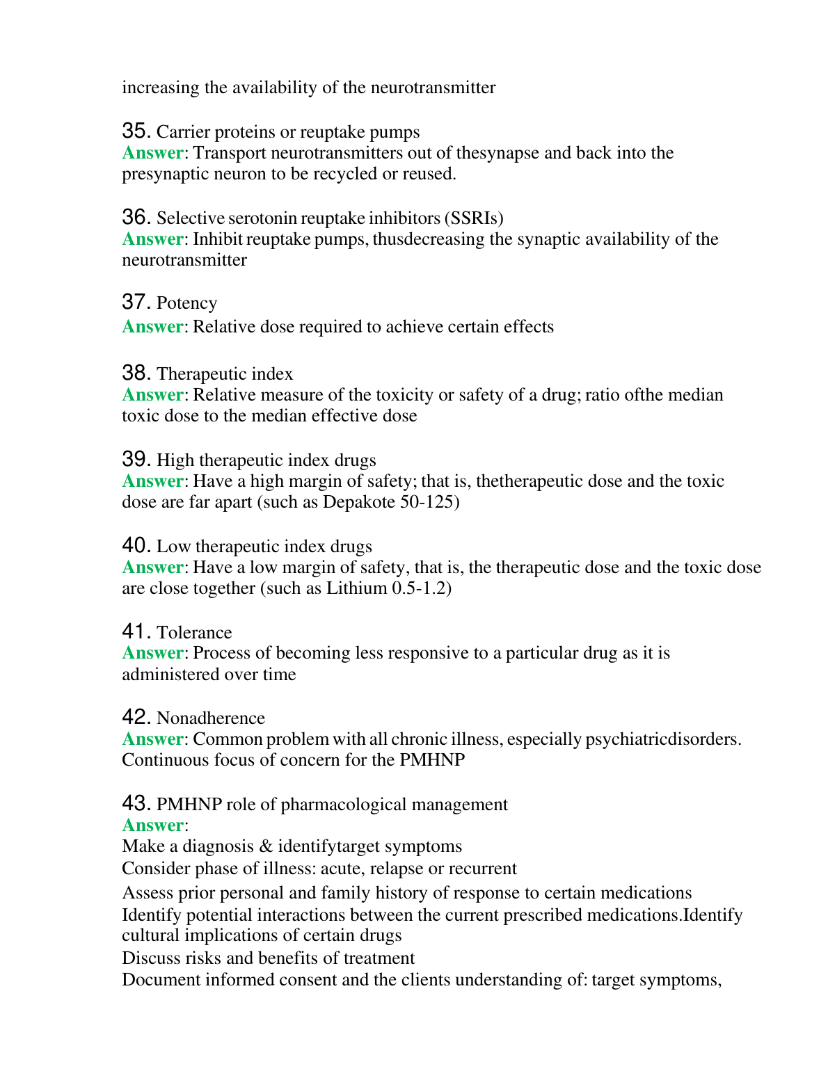 PMHNP Ch 6 Pharmacology Answers 2026/27 IMG-1