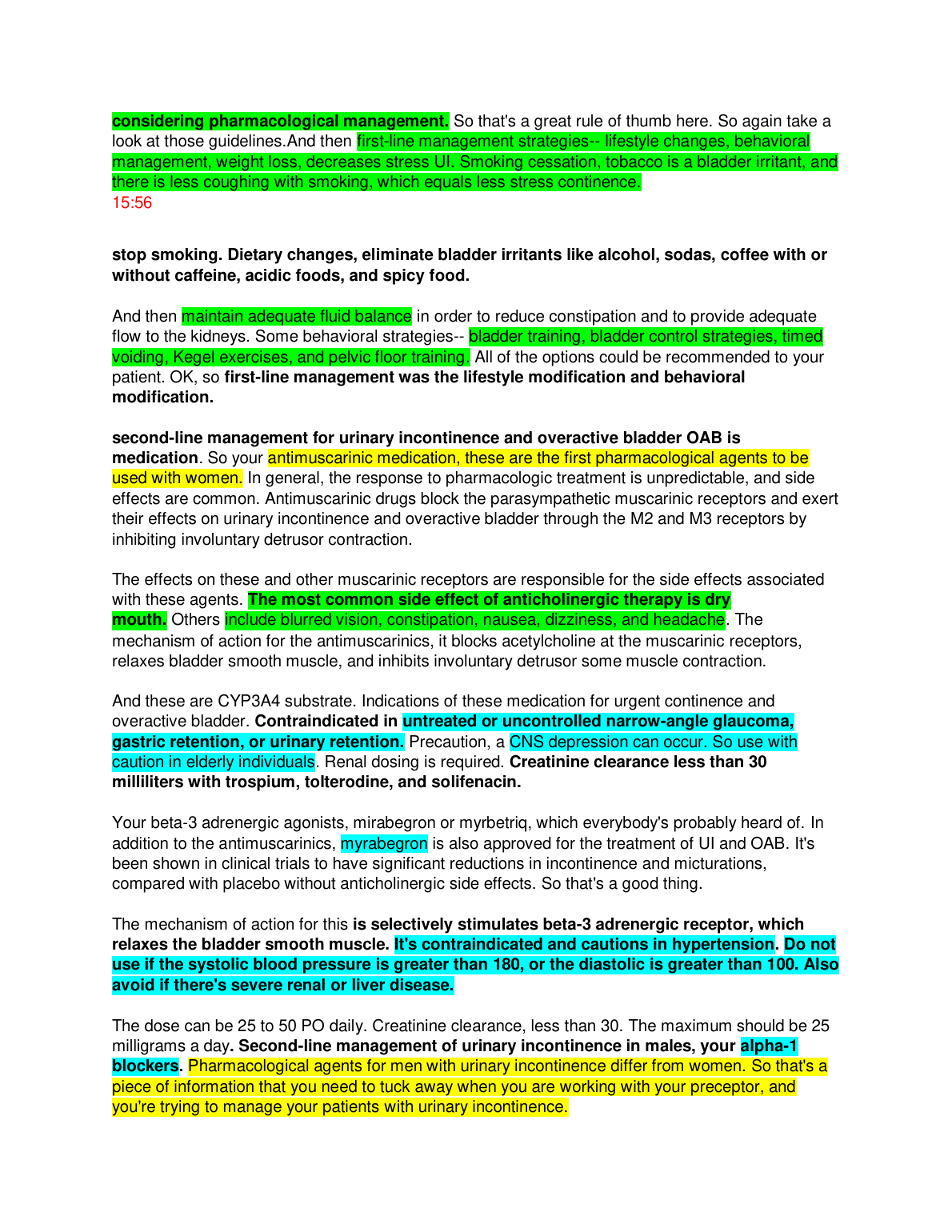 NR601 Week 6 Genitourinary Problems Study Guide