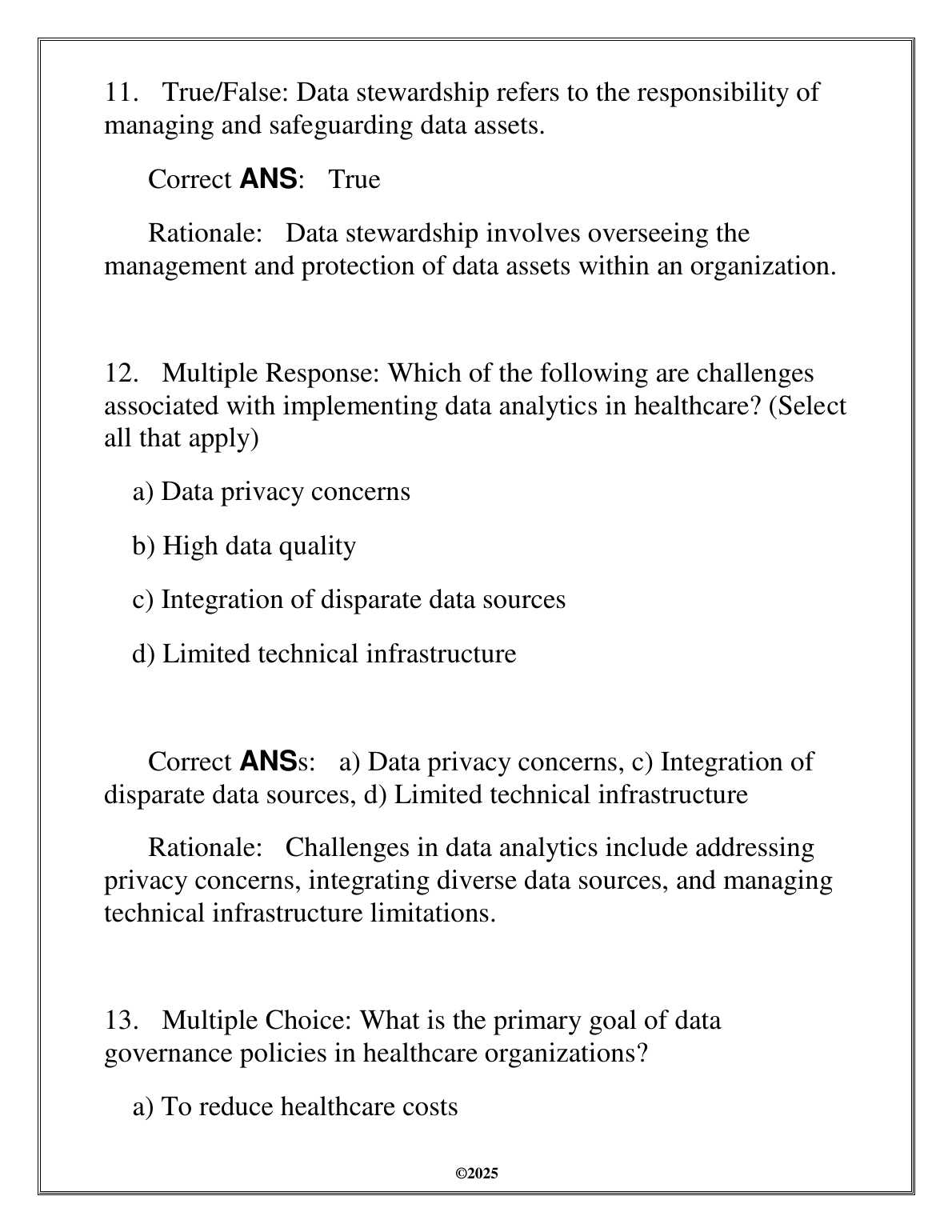 WGU C803 HLTH 3315 Test Bank: 2025 FA Review & Answers IMG-3