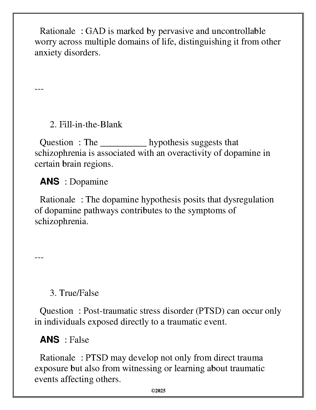 WGU HLTH 4320 Psychopathology Q&A Review 2025