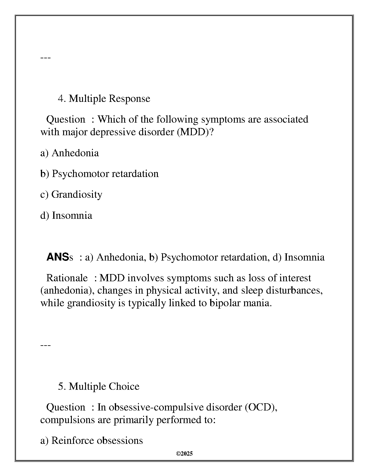 WGU HLTH 4320 Psychopathology Q&A Review 2025 IMG-3