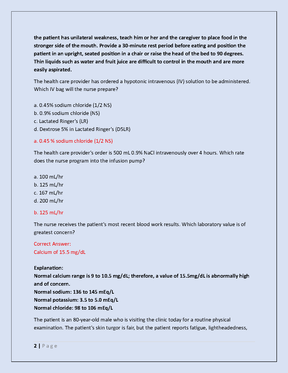 NSG 300 Exam 2 Test Bank GCU Nursing Questions