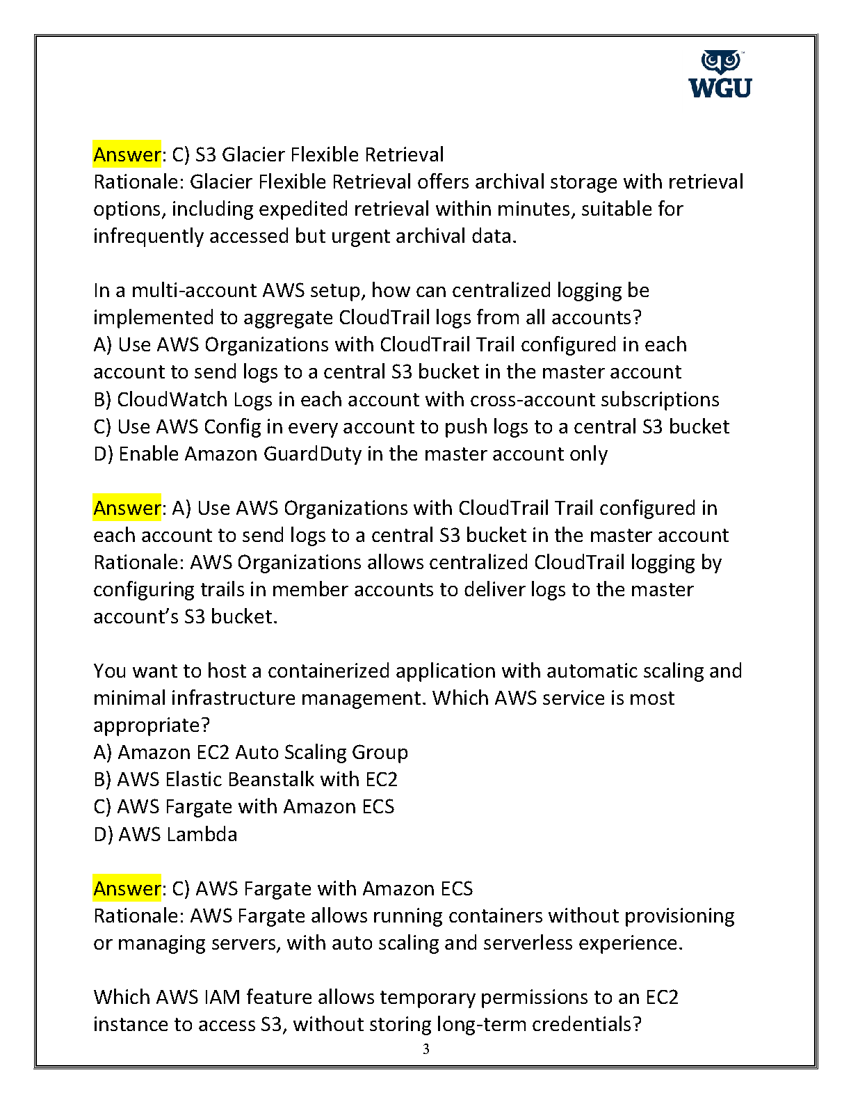 WGU D338 Cloud Platform Solutions Test Bank 2026 IMG-3