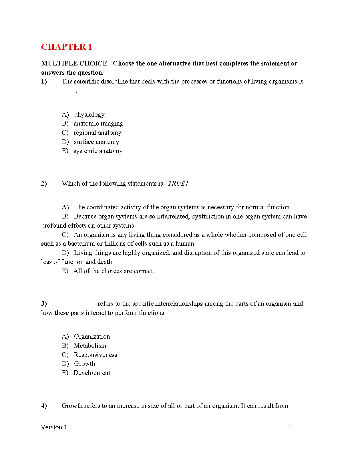 Seeley's A&P 11e Test Bank Questions 2026/27 Study Guide