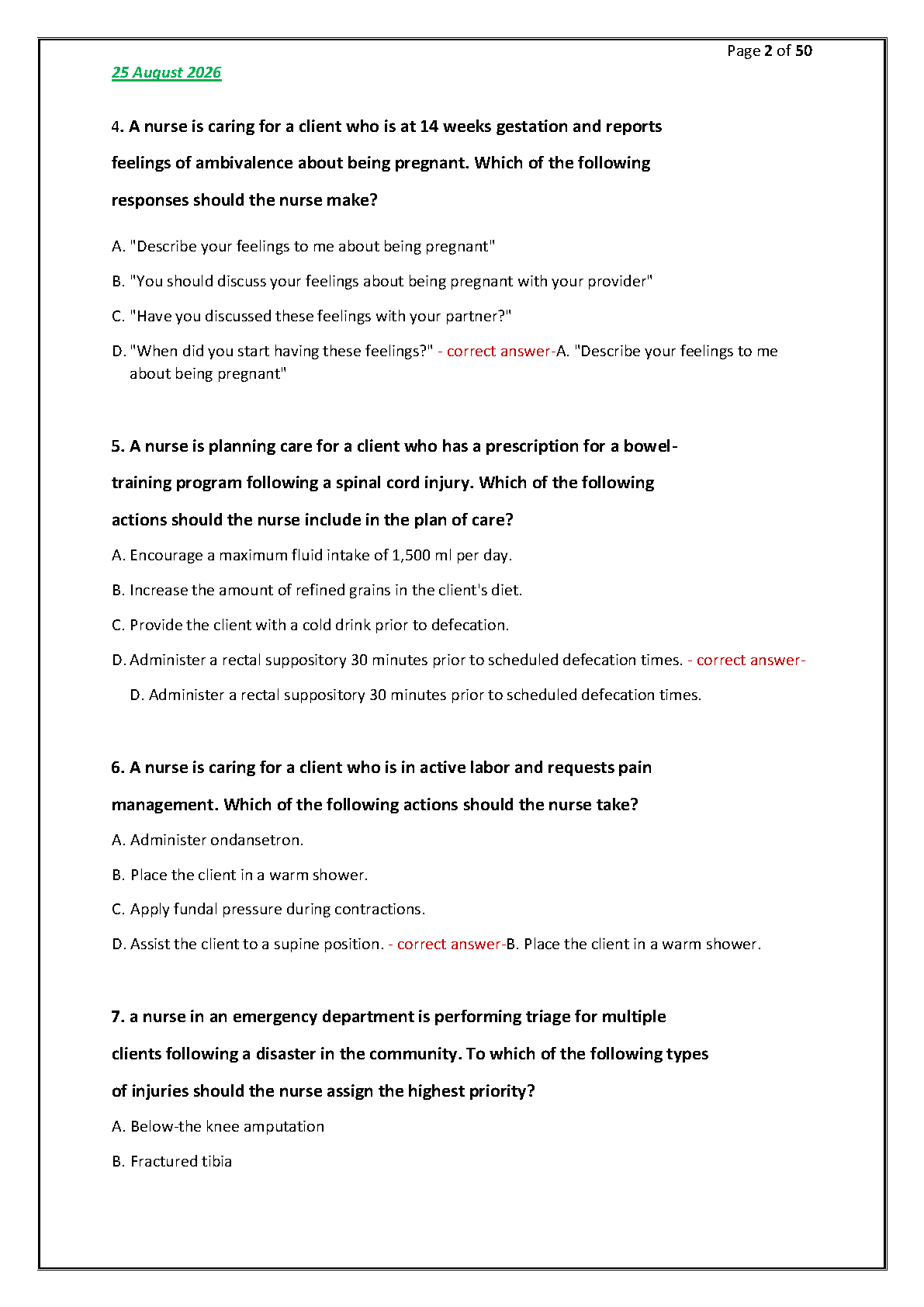 NCLEX RN ATI Test Bank 2026 | Practice Qs & Answers