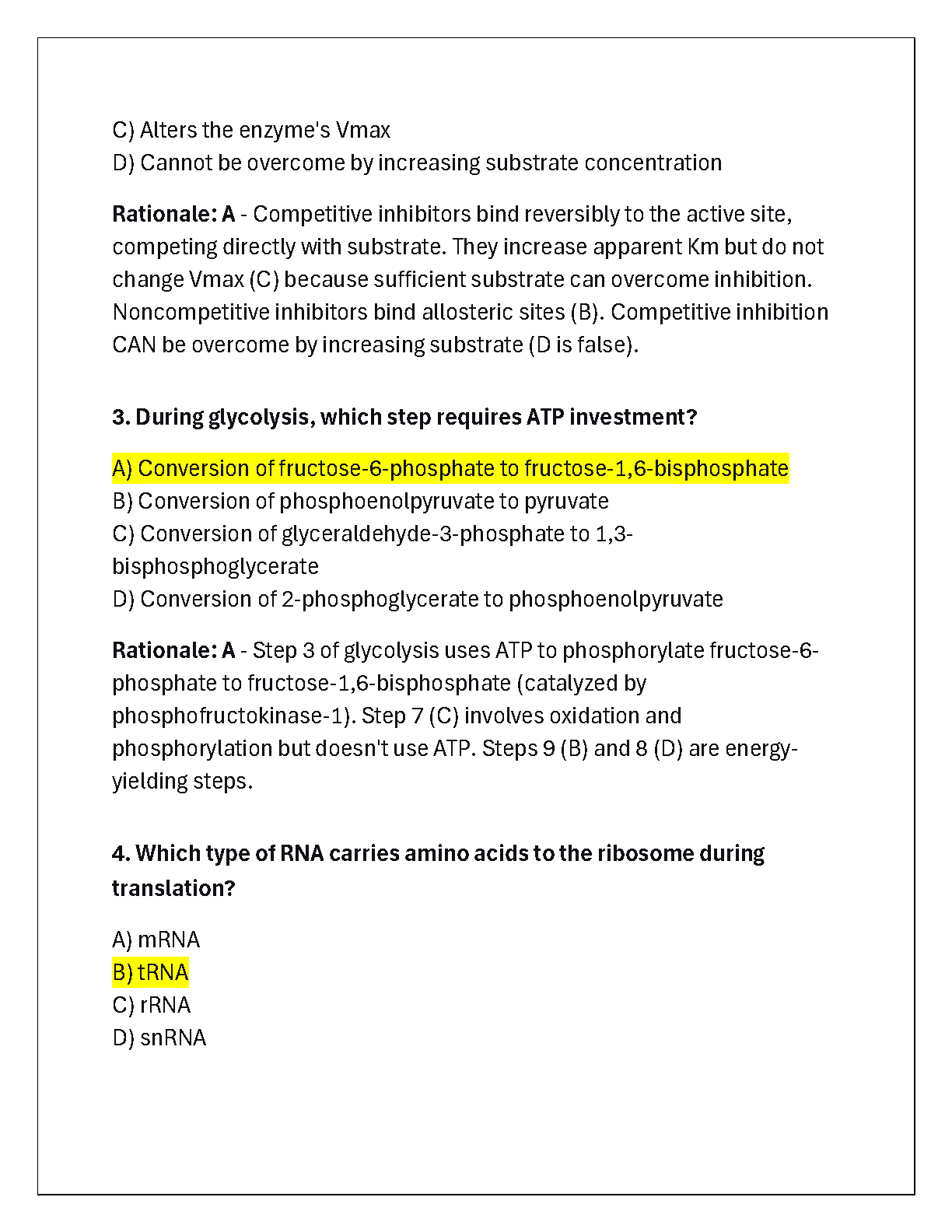 WGU C785 Biochemistry Final Exam Test Bank 2026