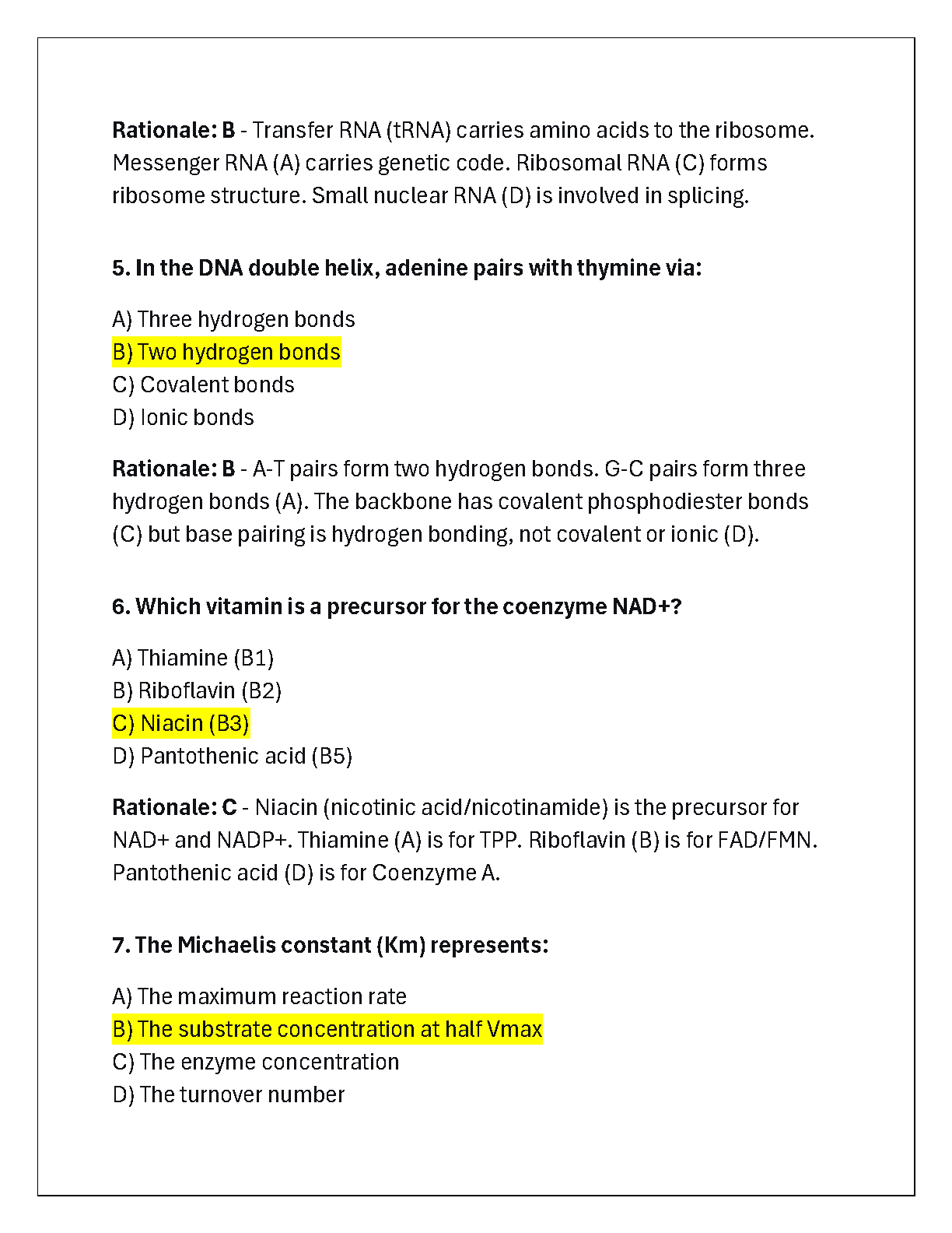 WGU C785 Biochemistry Final Exam Test Bank 2026 IMG-3