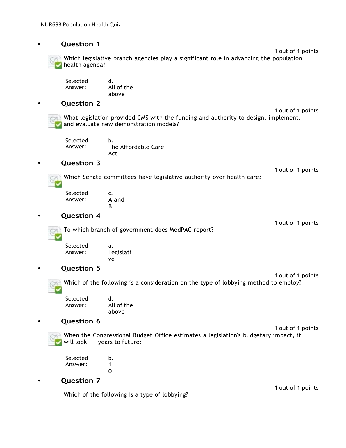 NUR693 Population Health Quiz Questions & Answers 2026 IMG-1