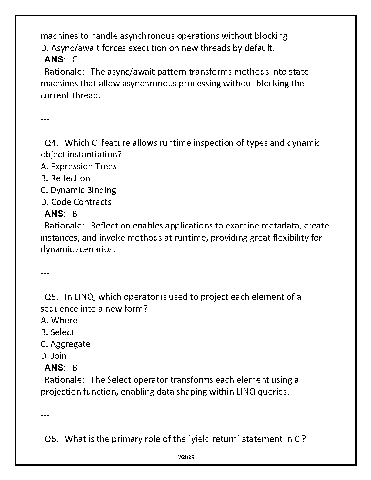 WGU C968 Software I - C Test Bank 2025 Final Exam Q&A IMG-3
