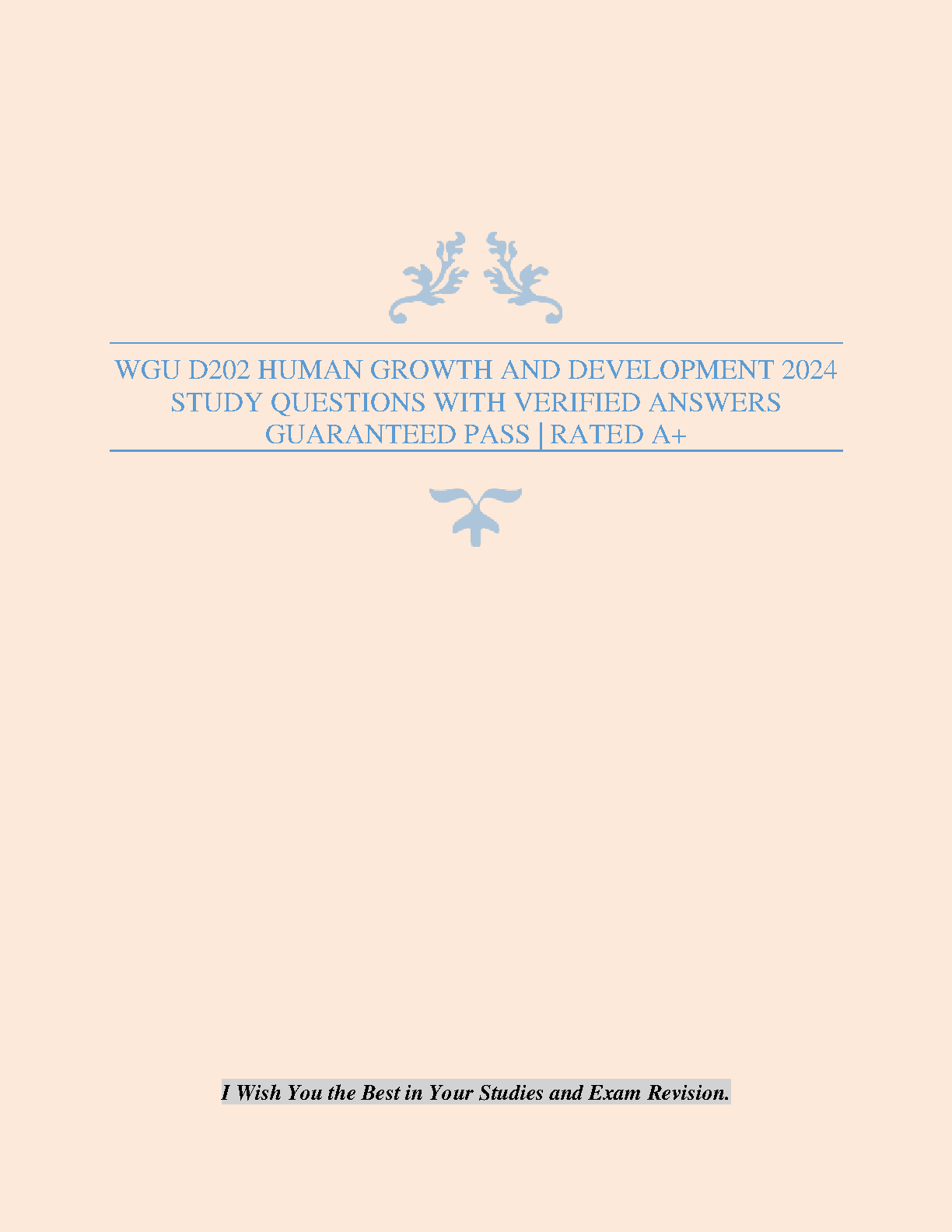 WGU D202 Human Growth Dev Study Guide 2024-25 IMG-1