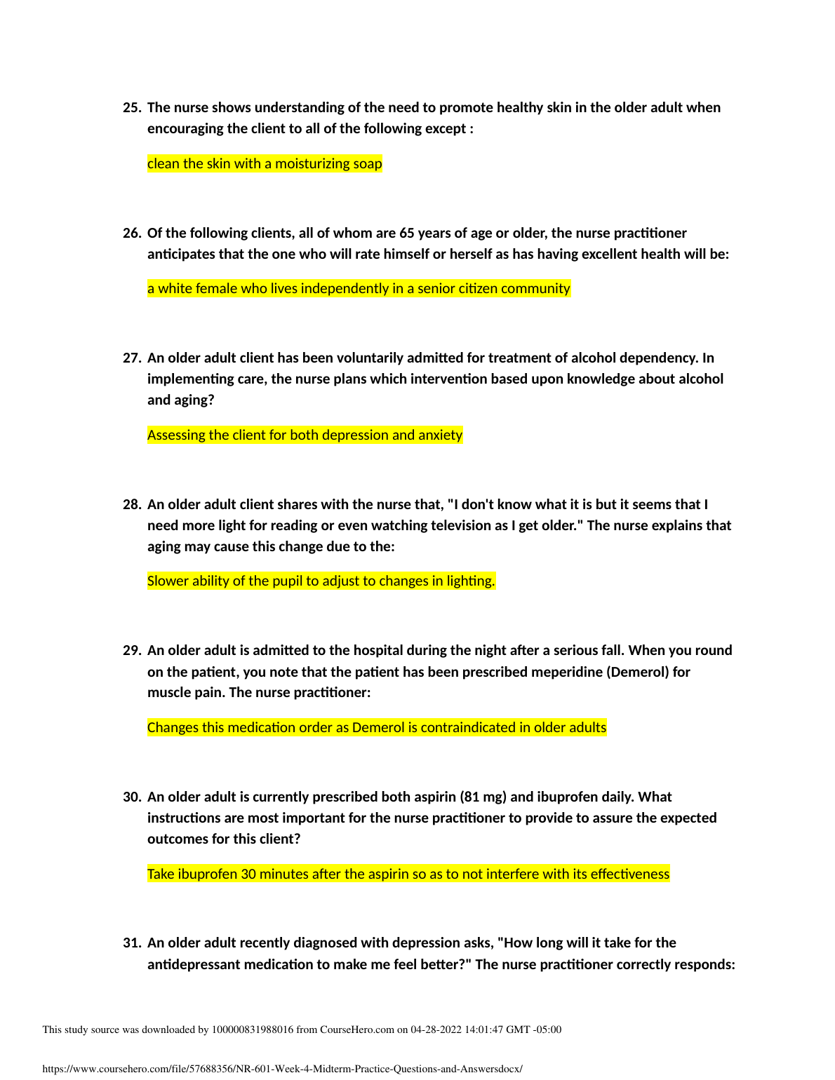 NR 601 Midterm Questions And Answers 2023 A Plus Guide