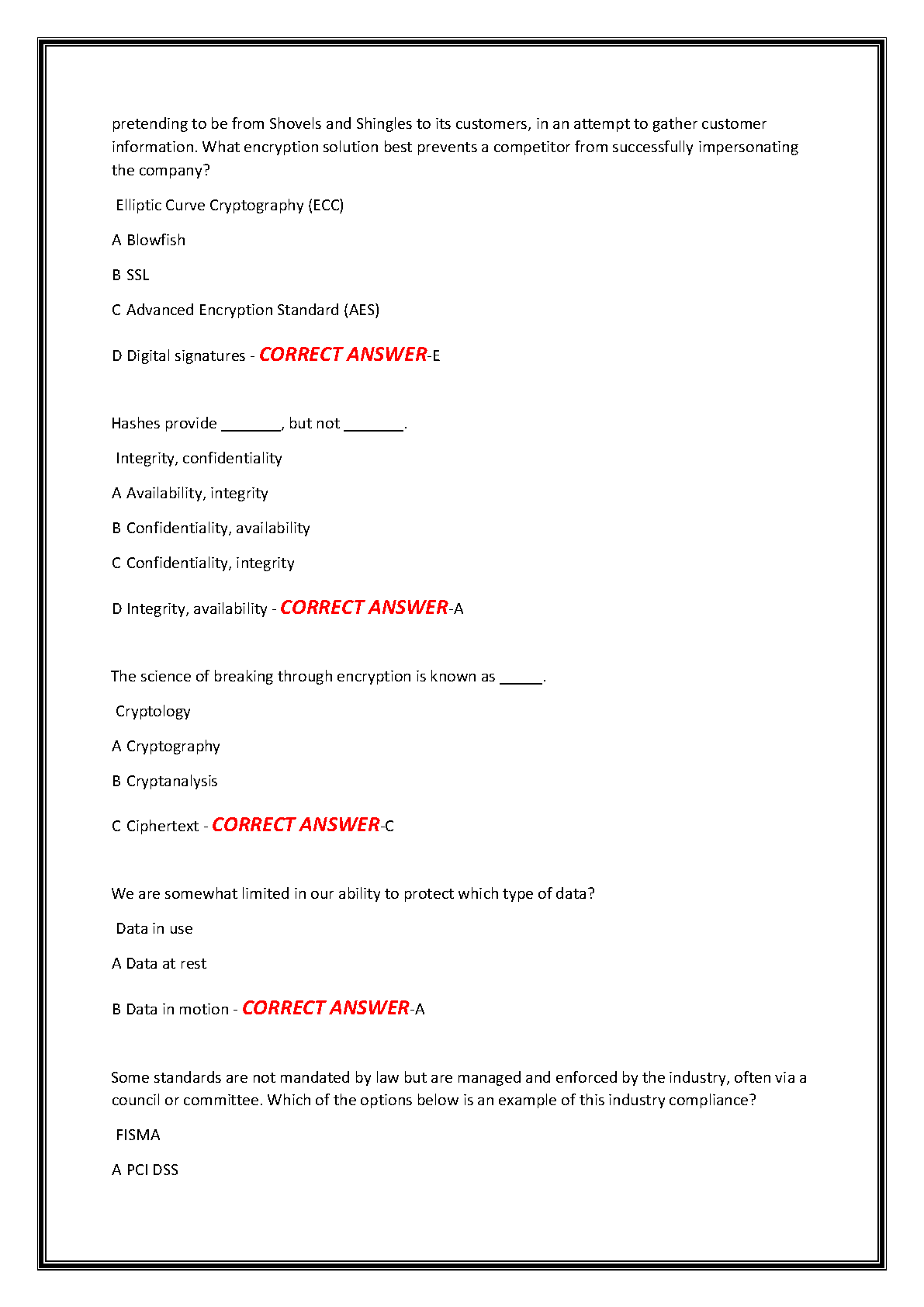 WGU D430 InfoSec Exam Questions and Answers 2025-2026 IMG-3