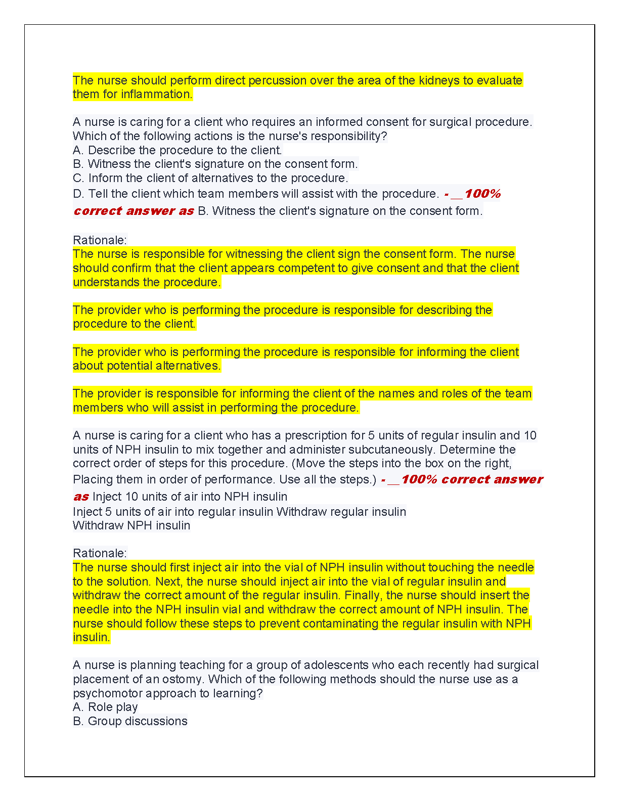 ATI RN Fundamentals 2026 NGN Test Bank with Rationales