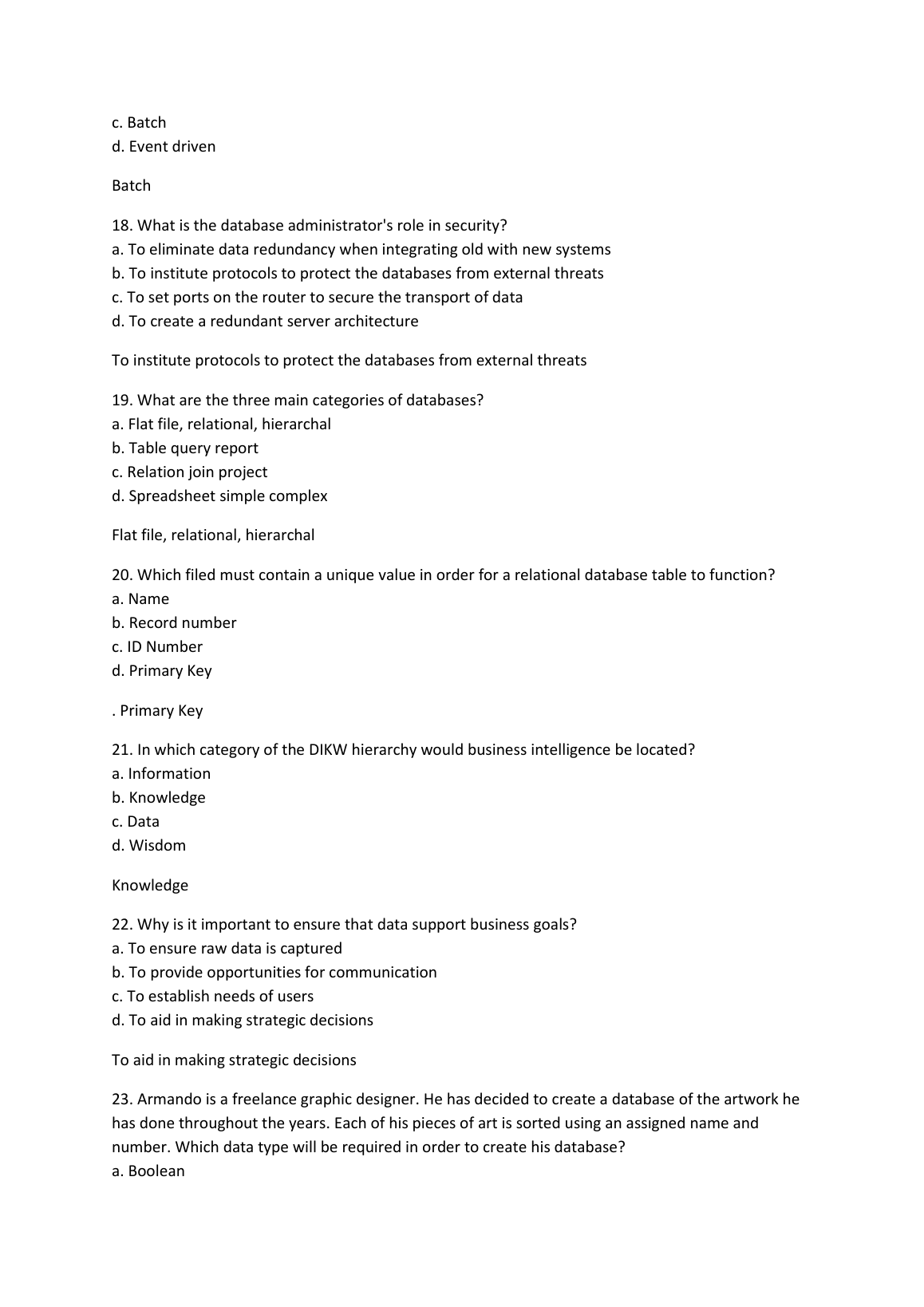 WGU C182 Question Bank with Verified Answers IMG-1