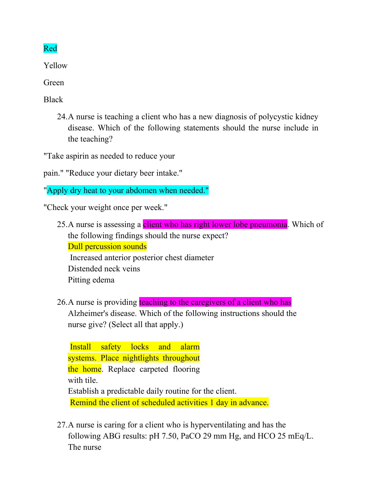 ATI Capstone Med Surg Study Guide NCLEX Prep 2026-27