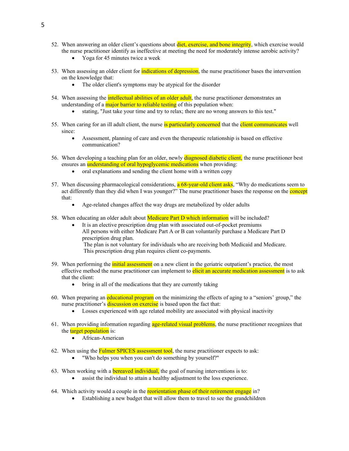 NR 601 Final Exam 2 Q&A 2023/24 | Nursing Test Bank