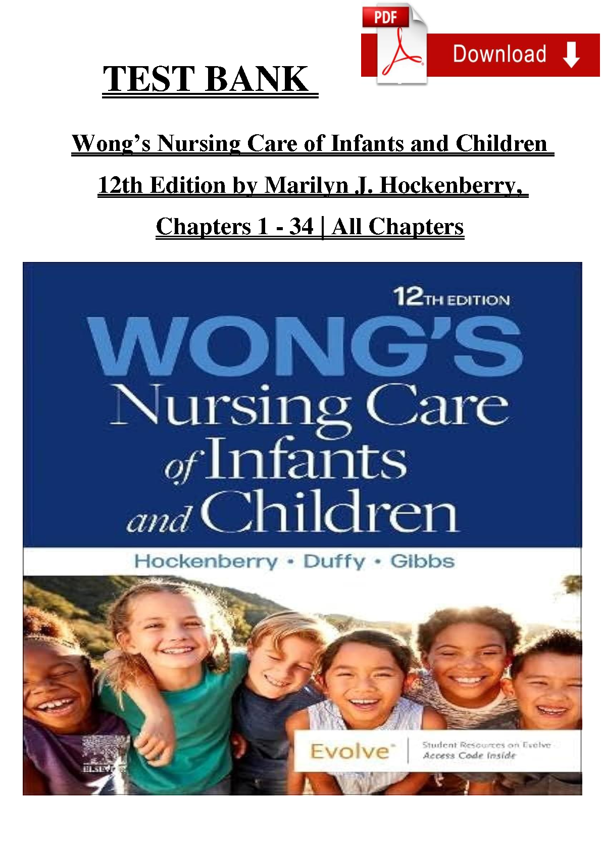 Wong’s Nursing Care of Infants and Children 12th Edition IMG-1