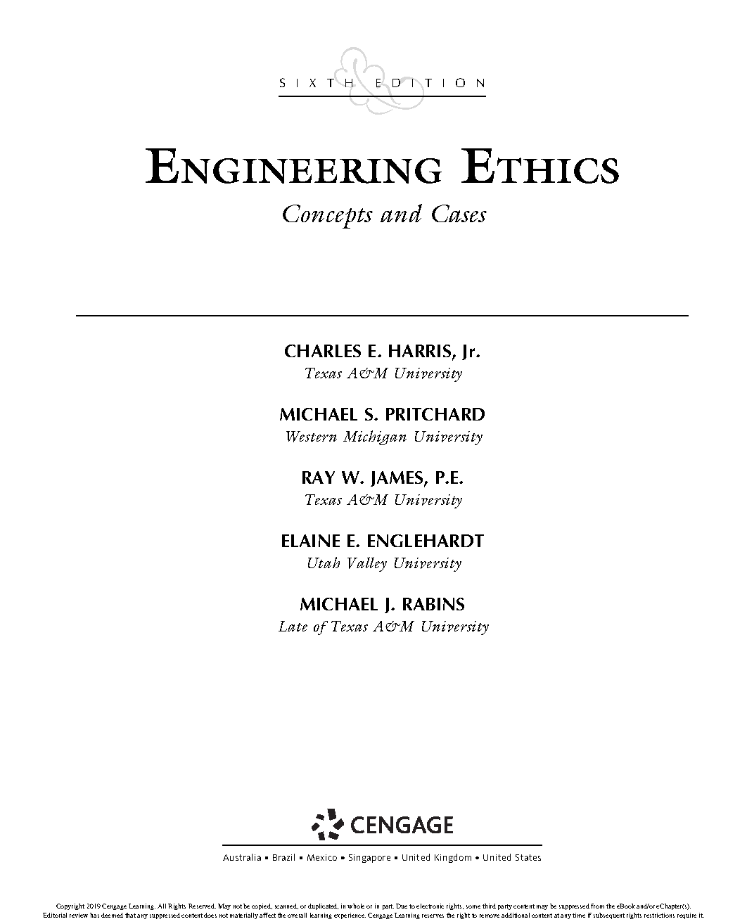 Engineering Ethics Test Bank Solutions Manual