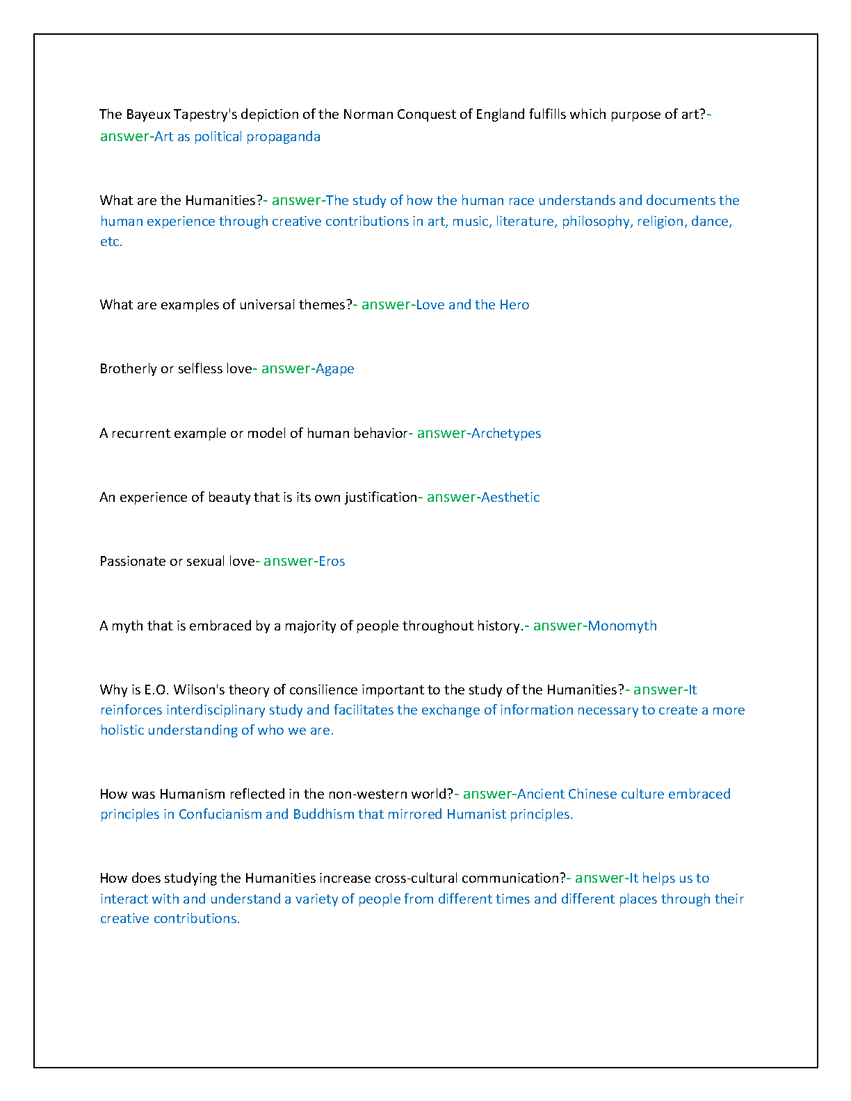 WGU C784 Humanities Test Bank 2025-26 | 230 Verified Qs & As