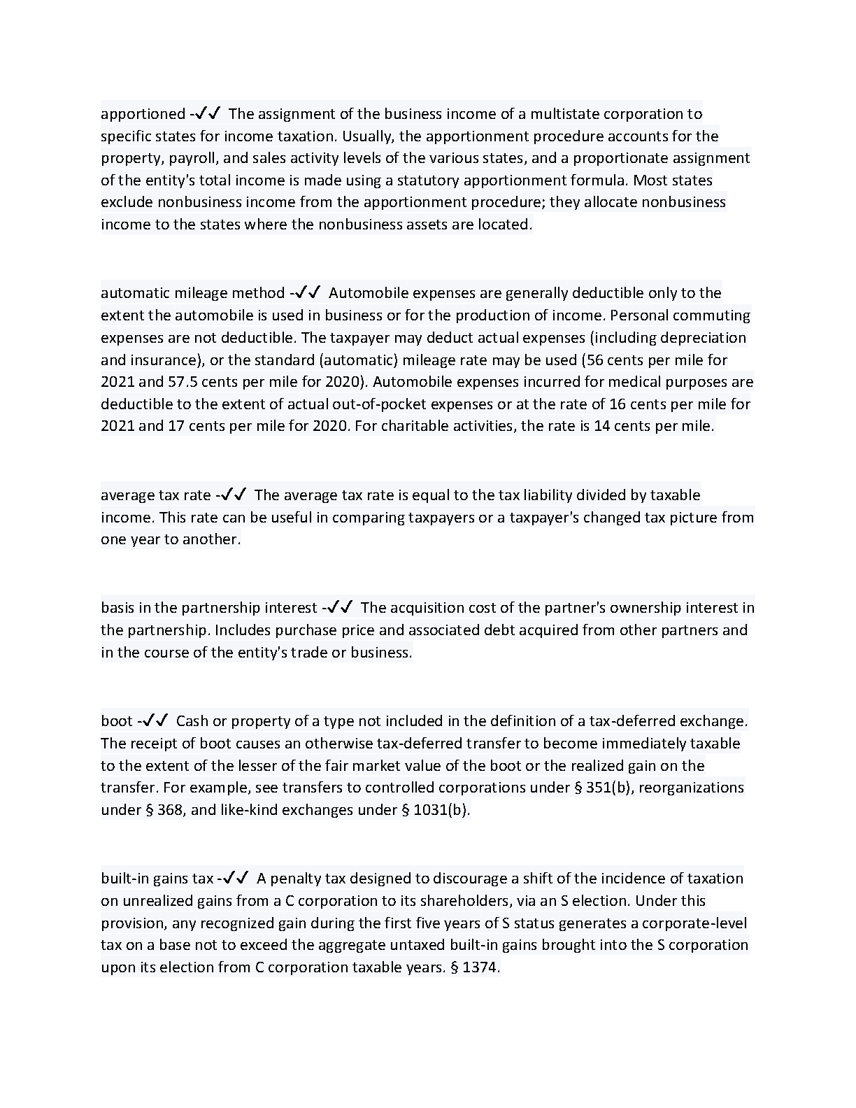 WGU C239 Advanced Tax Concepts Study Guide & Answers 2025 IMG-3