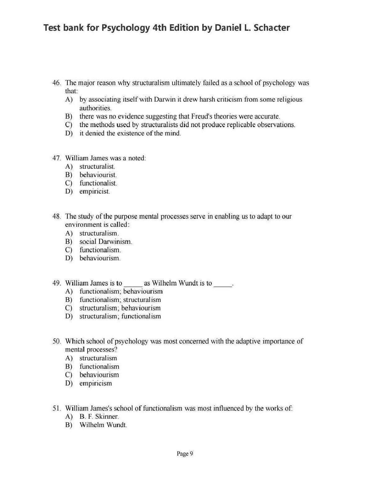 Psychology 4th Edition TEST BANK IMG-1