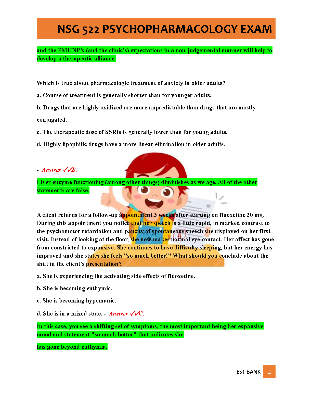 NSG 522 Psychopharmacology Exam Prep 2026-27