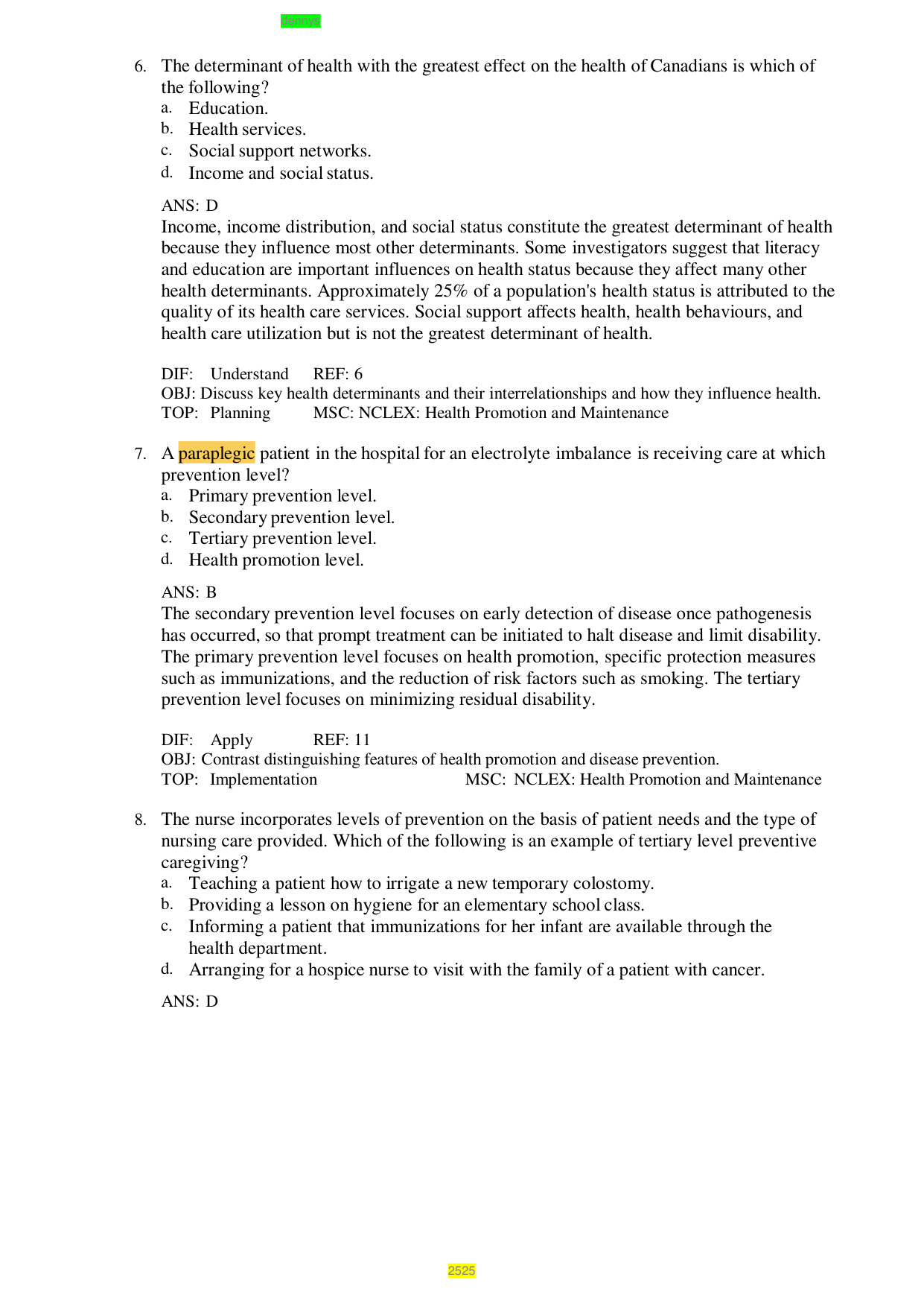 Canadian Fundamentals of Nursing 6th Edition TEST BANK IMG-3