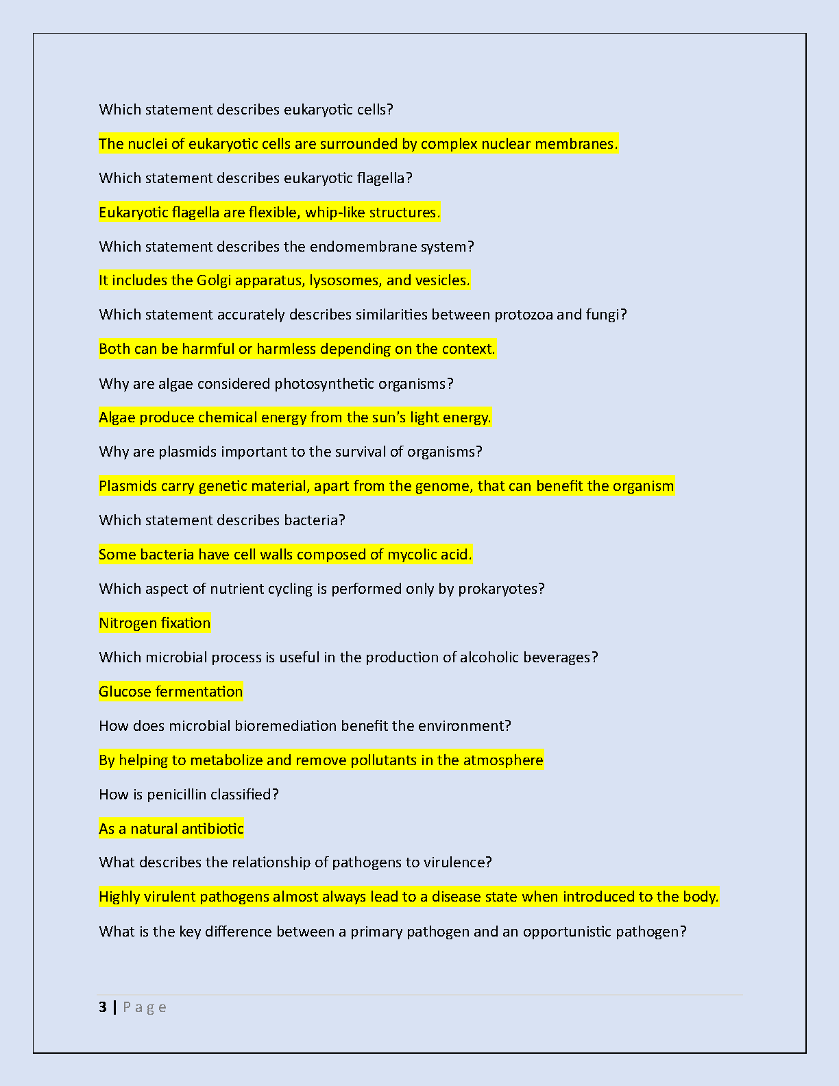 WGU D311 Microbiology Final Exam Study Guide 2025 IMG-3