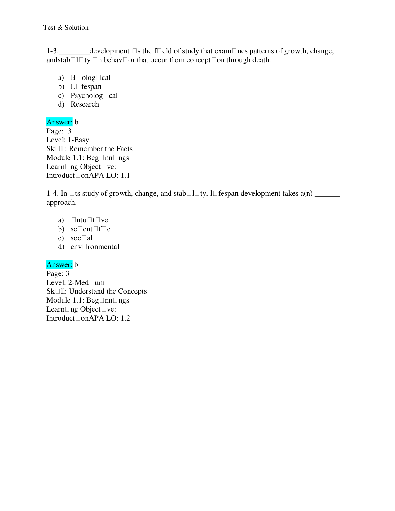 Discovering the Life Span, 5th Edition TEST BANK IMG-3
