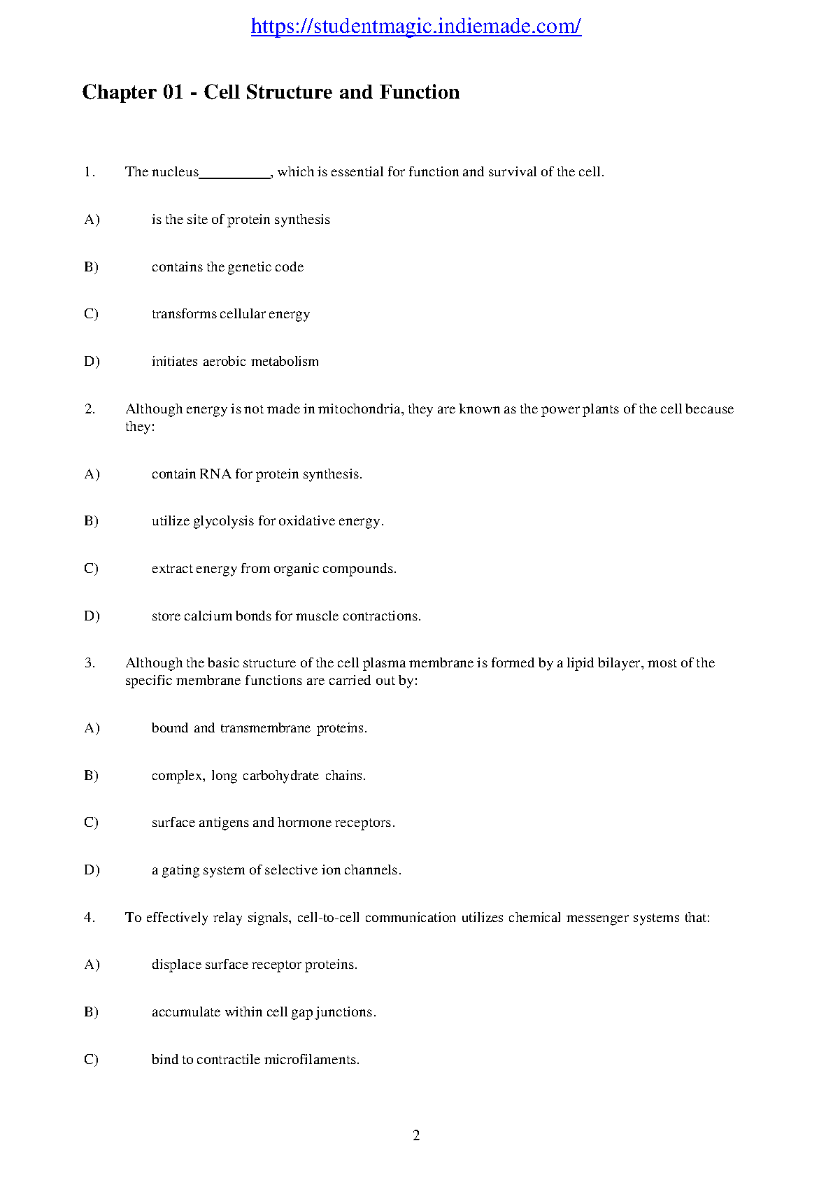Pathophysiology Test Bank 2025-26 Essentials Porth Ed. 4 IMG-3