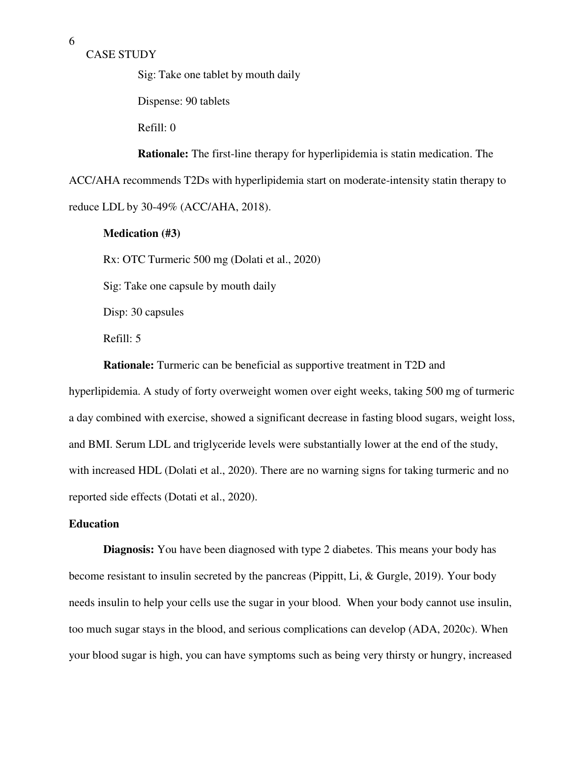 NR 601 Geriatric Nursing Case Study T2D Diagnosis 2023