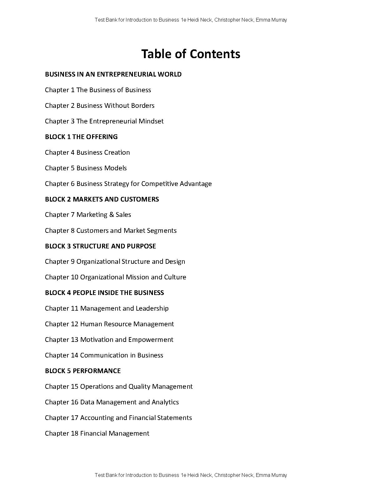 Introduction to Business Test Bank 1st Edition 18 Chapters IMG-3