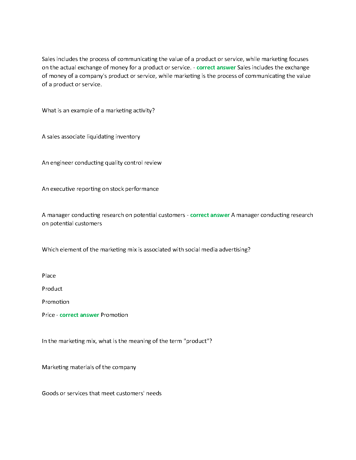 WGU D077 KQ01 Marketing Q&A Study Guide 2025/26
