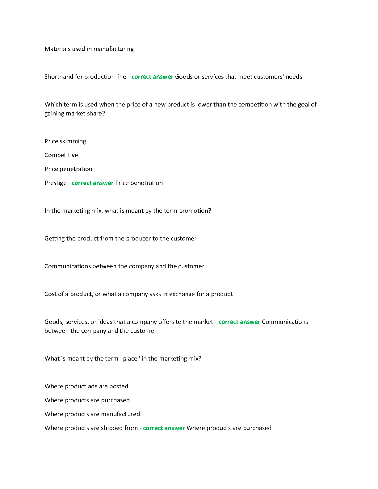 WGU D077 KQ01 Marketing Q&A Study Guide 2025/26 IMG-3