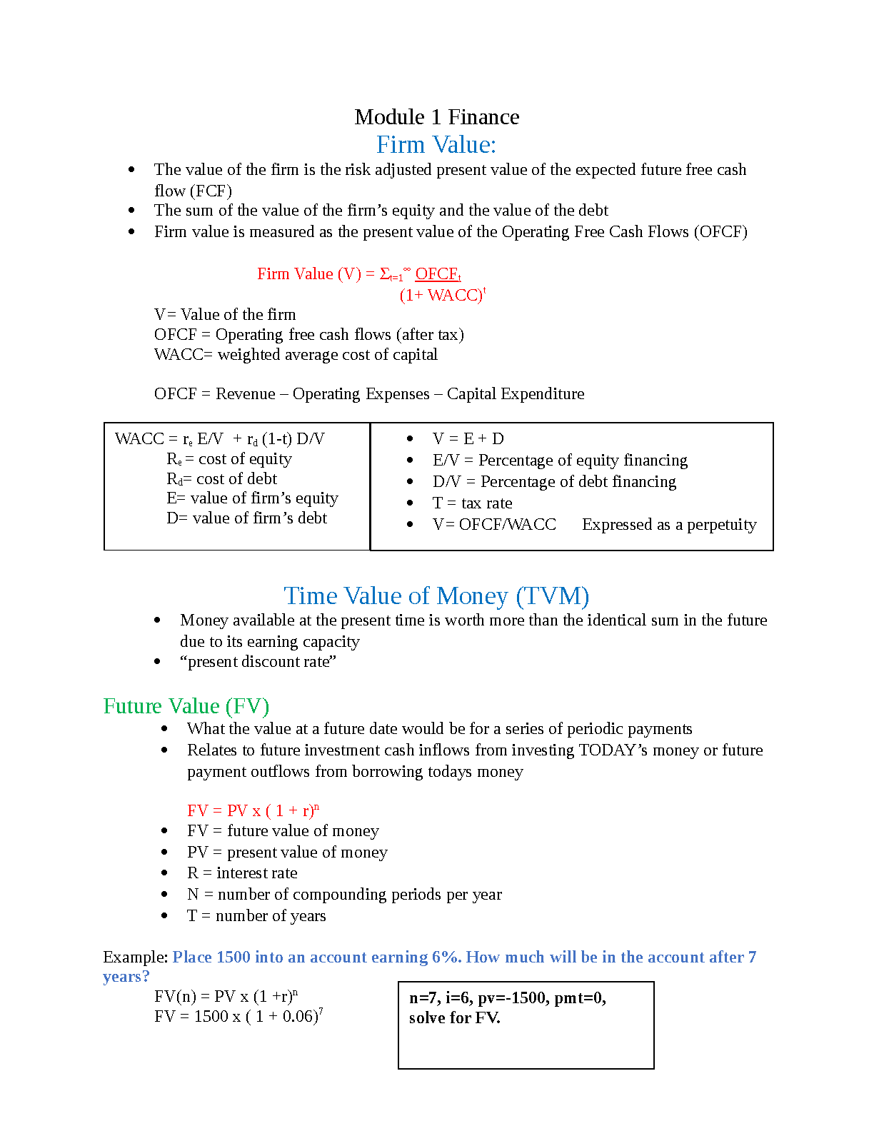WGU C214 Module 1 Finance Notes | Pass First Time IMG-1