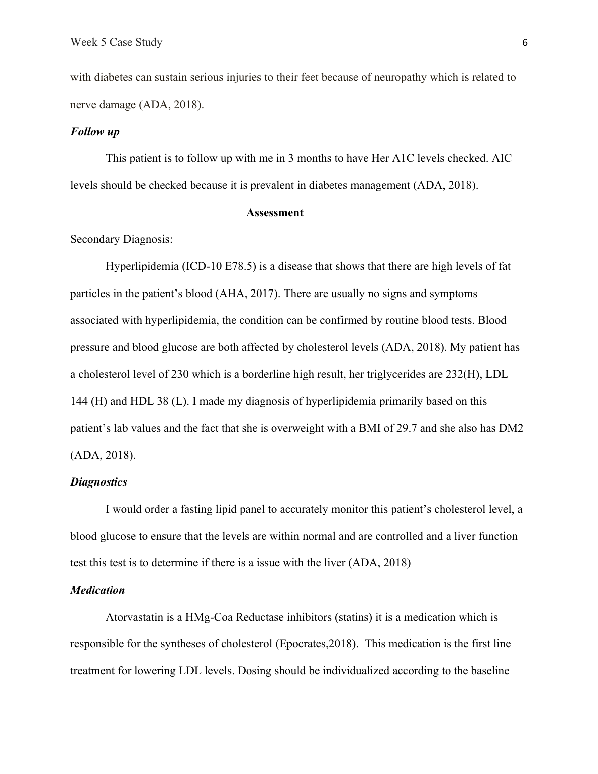 NR 601 Week 5 Case Study Type 2 Diabetes Diagnosis and Plan IMG-3