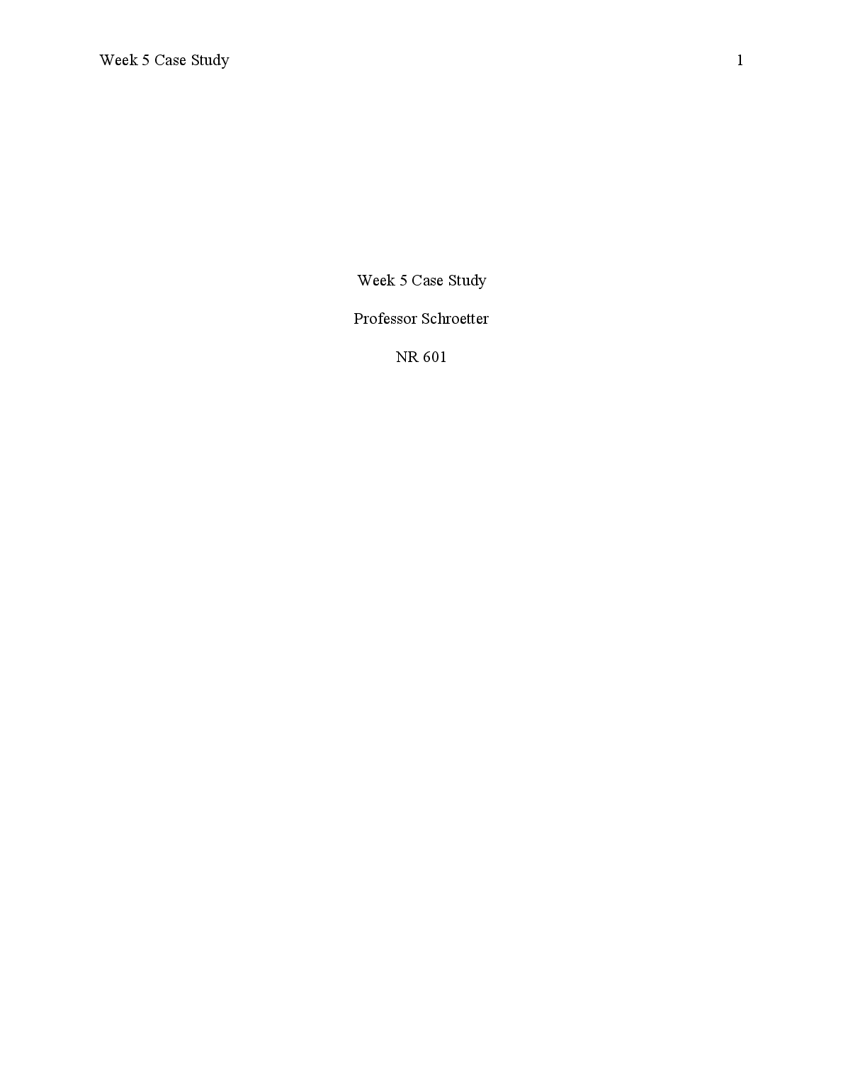 NR 601 Week 5 Case Study Type 2 Diabetes Diagnosis and Plan