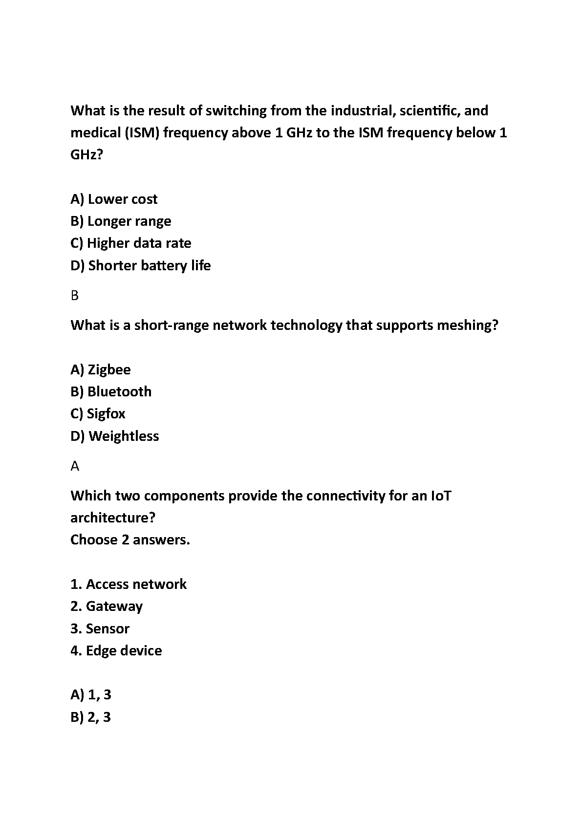 WGU D337 IoT Exam Solutions & Study Guide 2025 IMG-3