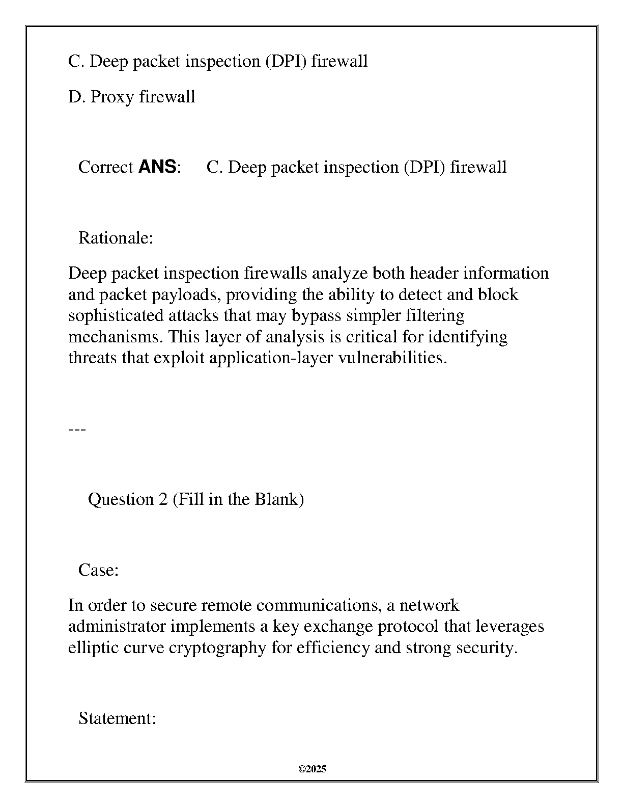 WGU ITEC 2112 Final Exam Solutions 2025 Network Security