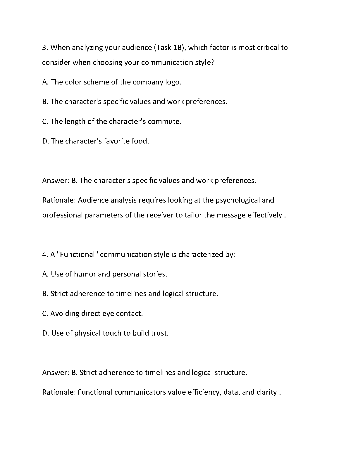 WGU D268 Intro to Comm Task 1-3 Study Guide & Answers IMG-3