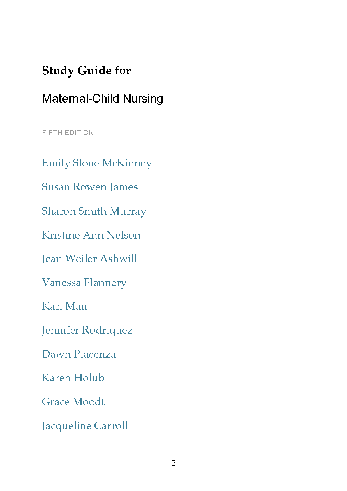 Maternal Child Nursing Test Bank 5th Ed 2026