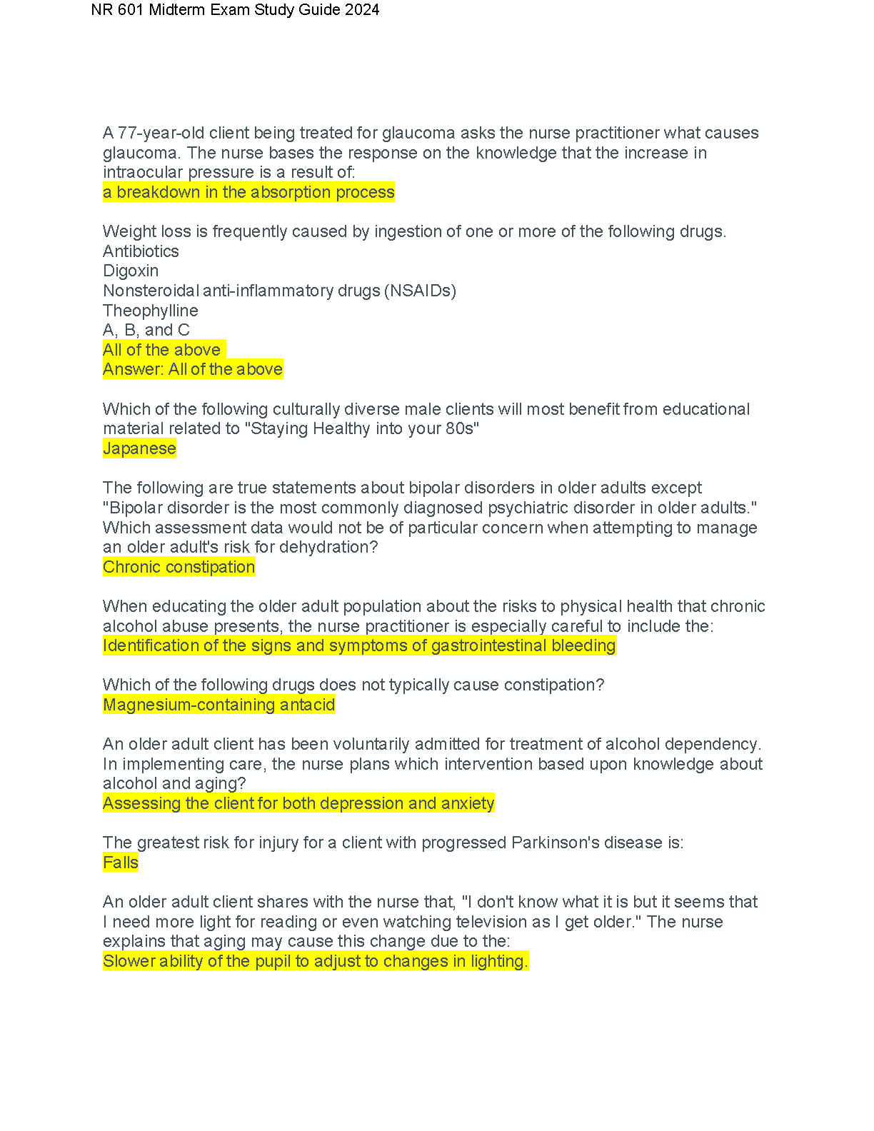 NR 601 Midterm Exam Study Guide 2024 Nursing Review IMG-3