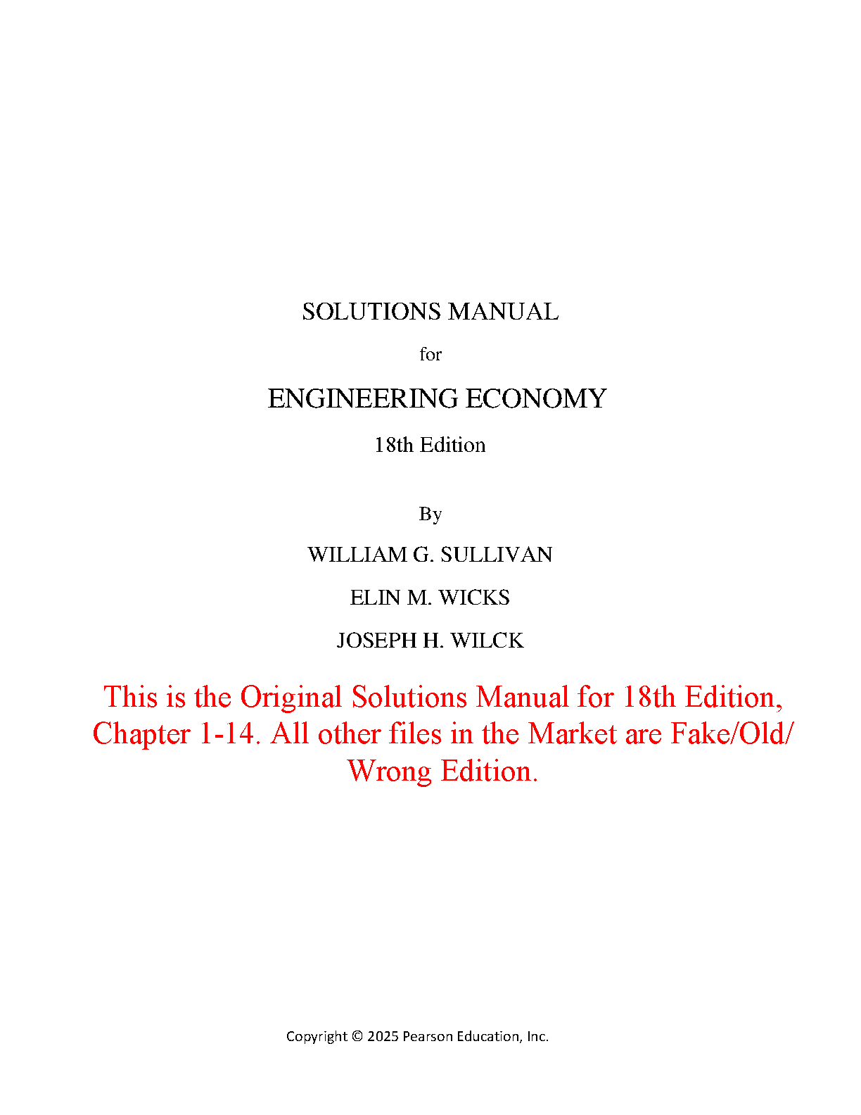 Engineering Economy 18th Edition